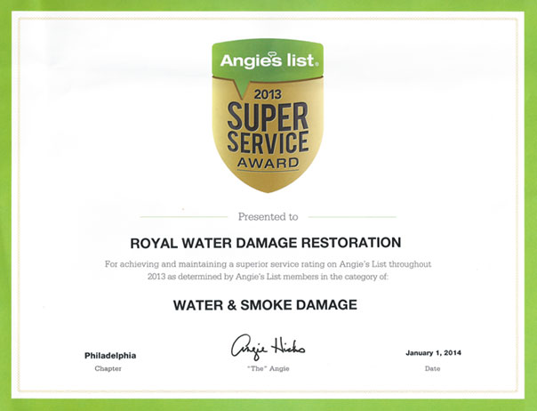 Angies List Super Service Award